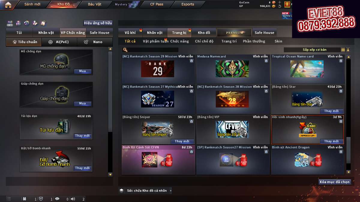 shop acc cf uy tin gia re